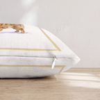 White Wine Pomeranian Throw Pillow - Hillcroft Home