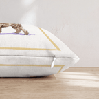 White Wine Poodle Throw Pillow - Hillcroft Home