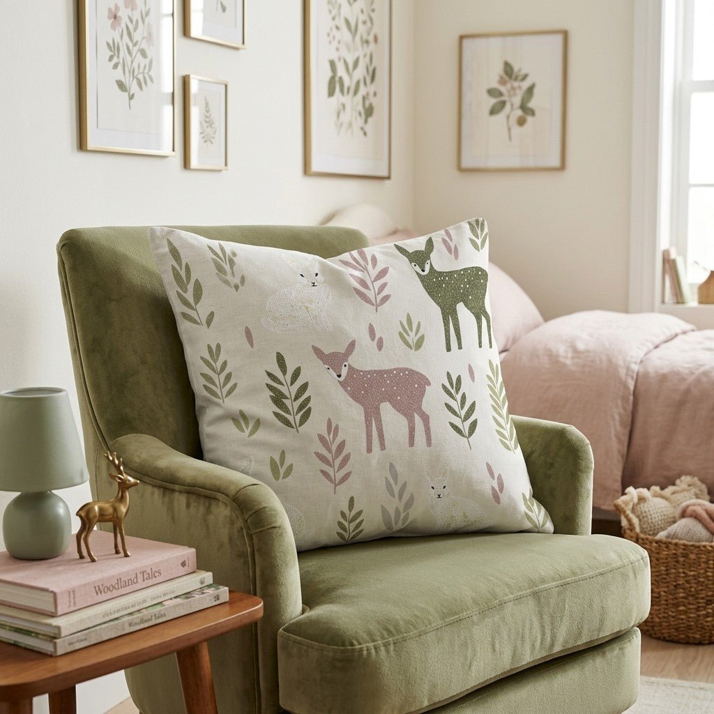 Wild Forest Friends Throw Pillow - Hillcroft Home