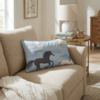 Wild Horses Throw Pillow - Hillcroft Home