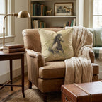 Wild Mustang Sepia Throw Pillow - Hillcroft Home