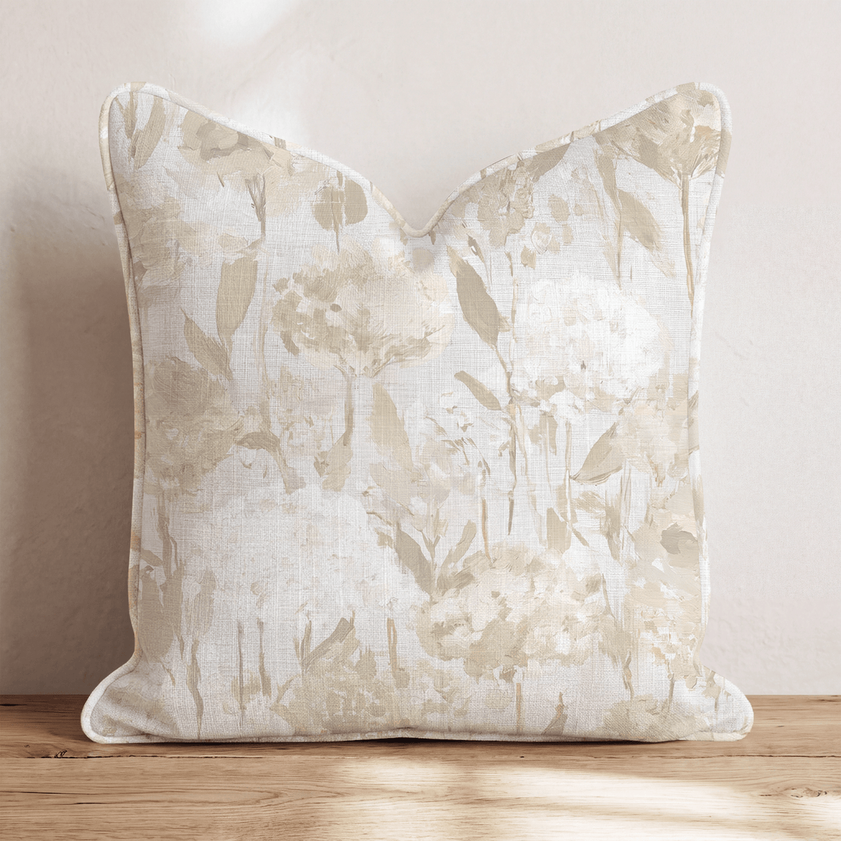 Wildflower Field Fawn Throw Pillow throw pillow - Hillcroft Home