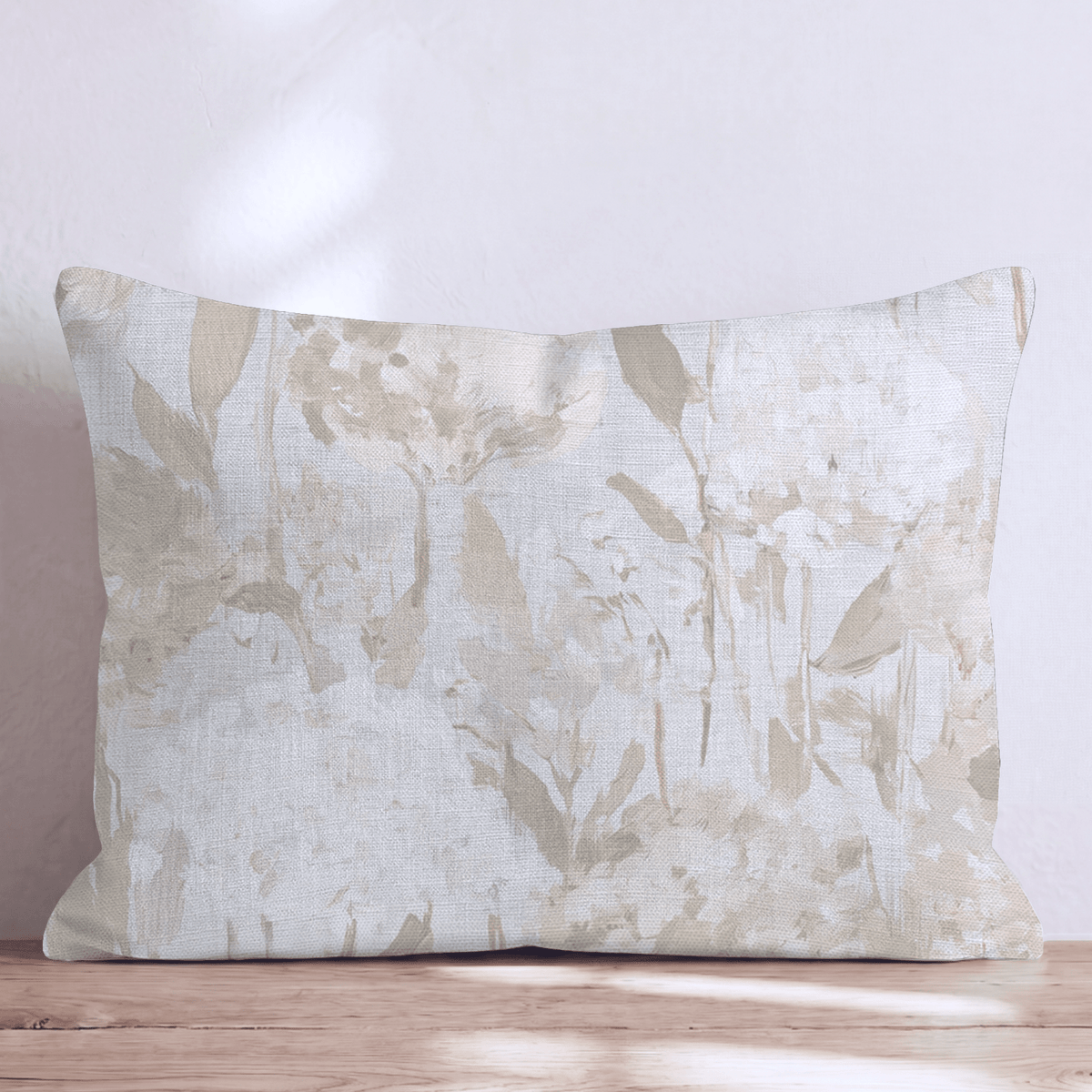 Wildflower Field Fawn Throw Pillow throw pillow - Hillcroft Home