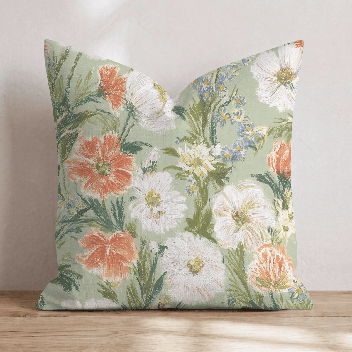 Wildflower Meadow Throw Pillow throw pillow - Hillcroft Home