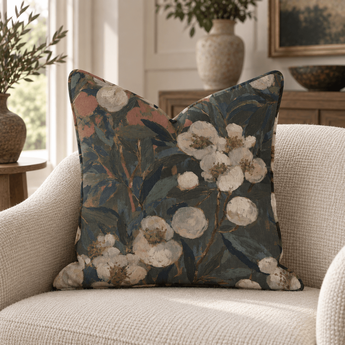 Wildwood Walk Harvest Throw Pillow throw pillow - Hillcroft Home