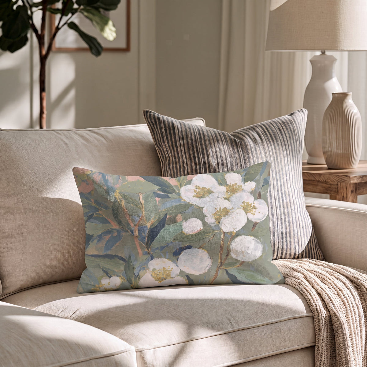 Wildwood Walk Throw Pillow throw pillow - Hillcroft Home