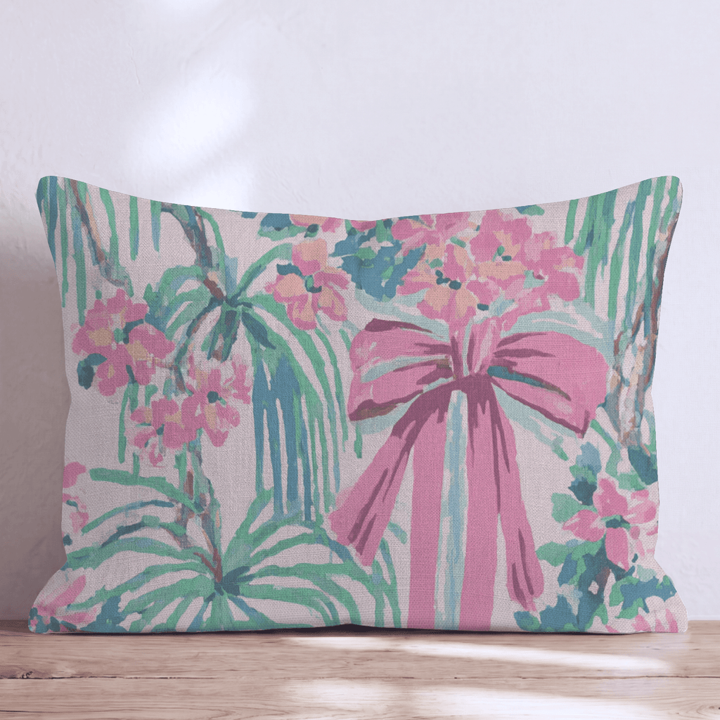Willow Trellis Throw Pillow - Hillcroft Home