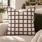 Windowpane Wassail Throw Pillow throw pillow - Hillcroft Home
