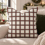 Windowpane Wassail Throw Pillow throw pillow - Hillcroft Home