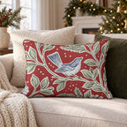 Windsor Holly Throw Pillow throw pillow - Hillcroft Home