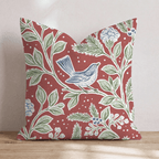 Windsor Holly Throw Pillow throw pillow - Hillcroft Home