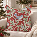 Windsor Holly Throw Pillow throw pillow - Hillcroft Home
