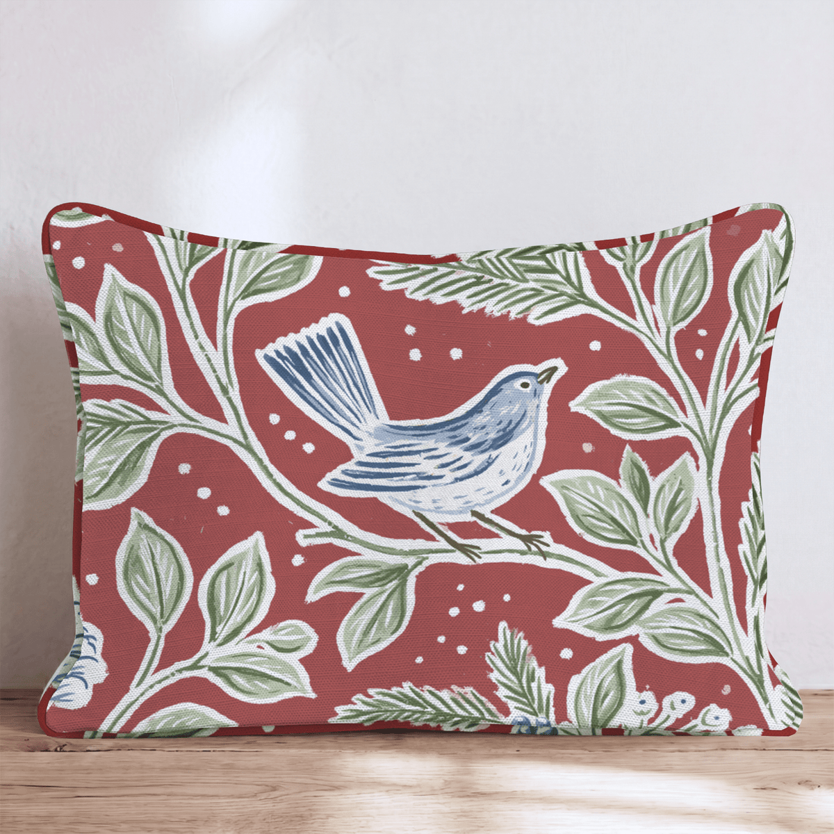 Windsor Holly Throw Pillow throw pillow - Hillcroft Home