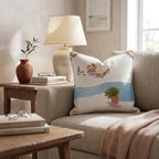 Wine by the Pool Throw Pillow - Hillcroft Home