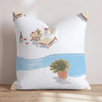 Wine by the Pool Throw Pillow - Hillcroft Home
