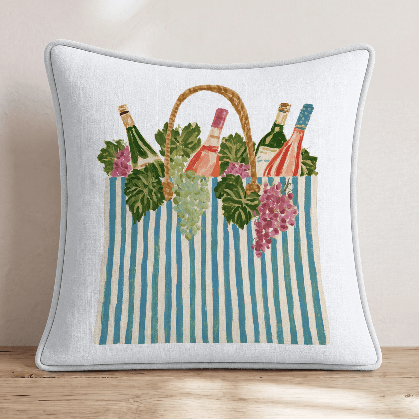 Wine Wednesday Throw Pillow - Hillcroft Home