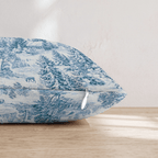 Winter Christmas Toile Throw Pillow - Hillcroft Home
