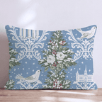 Winter Damask Throw Pillow throw pillow - Hillcroft Home