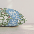 Winter Damask Throw Pillow throw pillow - Hillcroft Home