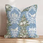 Winter Damask Throw Pillow throw pillow - Hillcroft Home