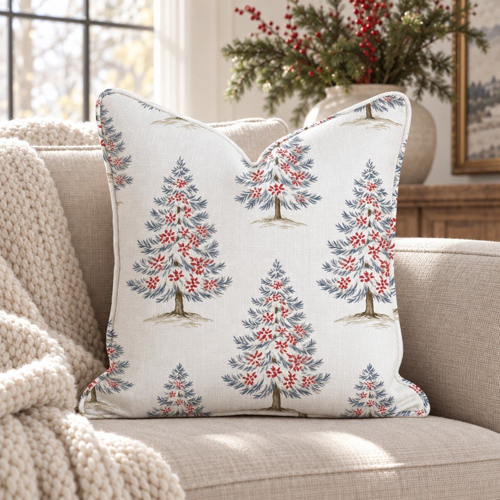 Winter Fir Throw Pillow throw pillow - Hillcroft Home