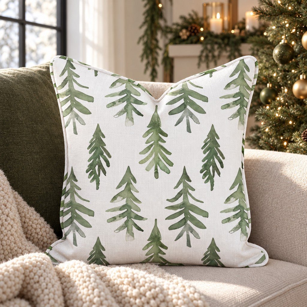 Winter Forest Era Throw Pillow throw pillow - Hillcroft Home
