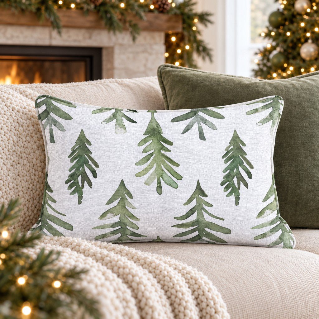 Winter Forest Era Throw Pillow throw pillow - Hillcroft Home