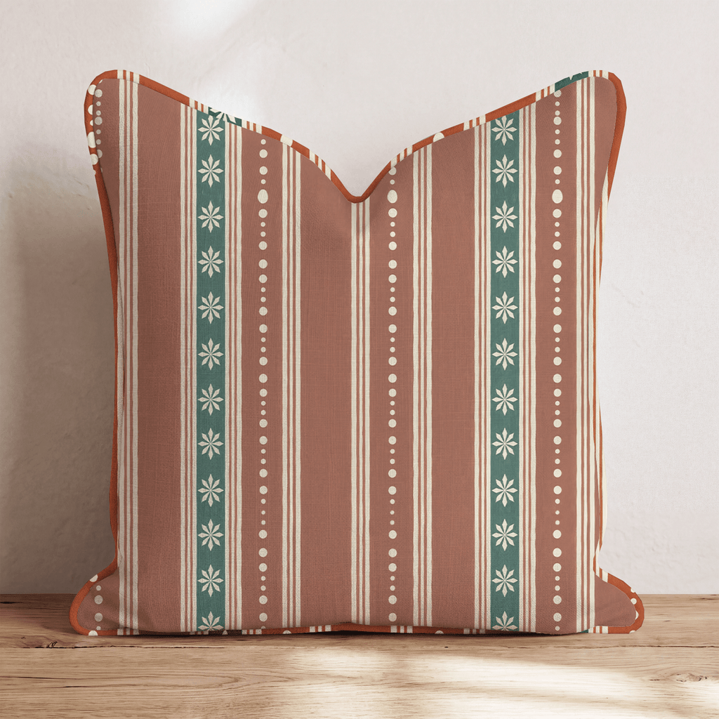 Winter Gala Gingerbread Throw Pillow throw pillow - Hillcroft Home