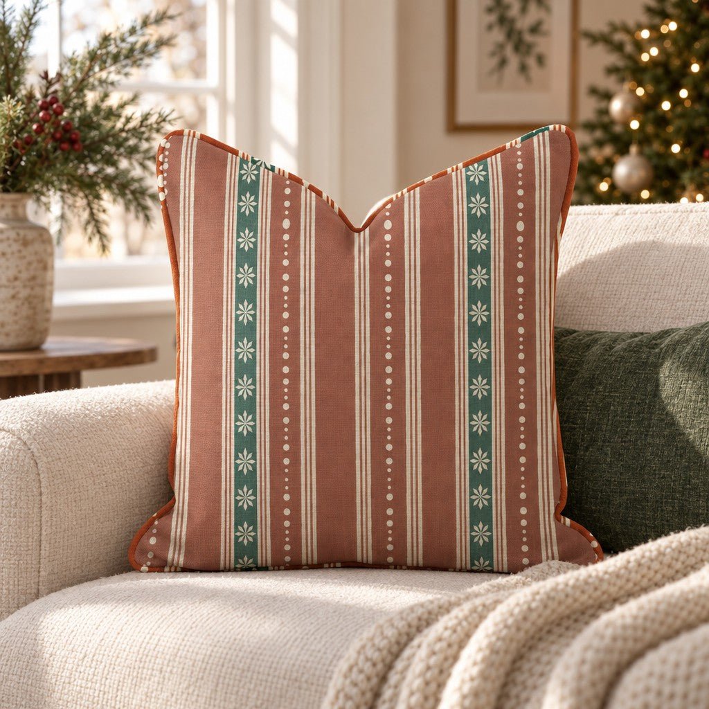 Winter Gala Gingerbread Throw Pillow throw pillow - Hillcroft Home