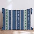 Winter Gala Holly in Navy Throw Pillow throw pillow - Hillcroft Home