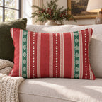 Winter Gala Holly Throw Pillow throw pillow - Hillcroft Home