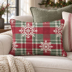 Winter Hearth Plaid Throw Pillow throw pillow - Hillcroft Home