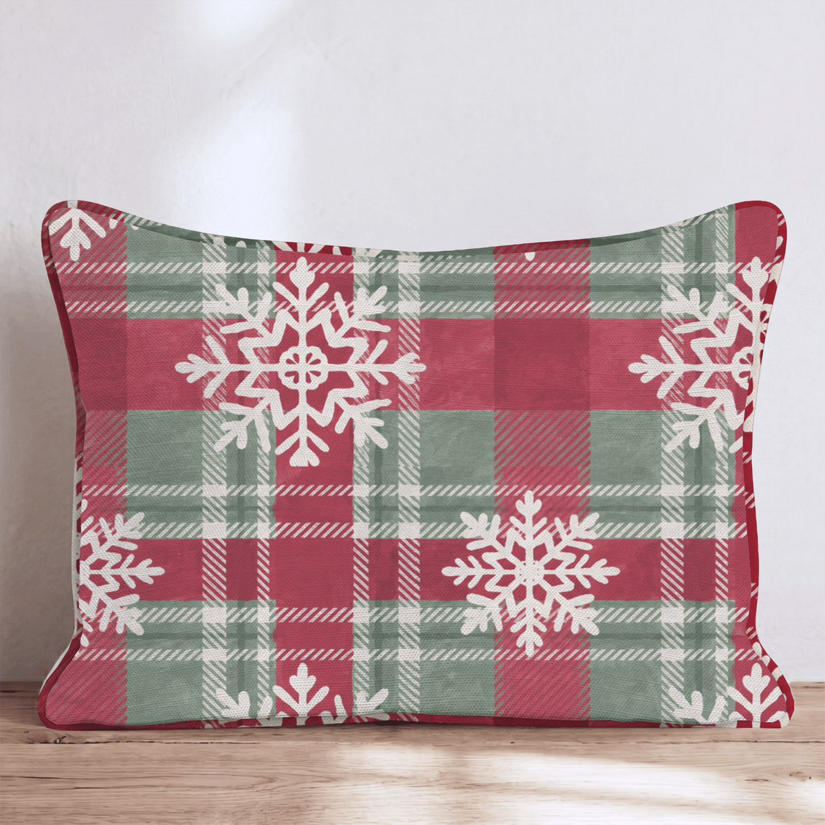 Winter Hearth Plaid Throw Pillow throw pillow - Hillcroft Home
