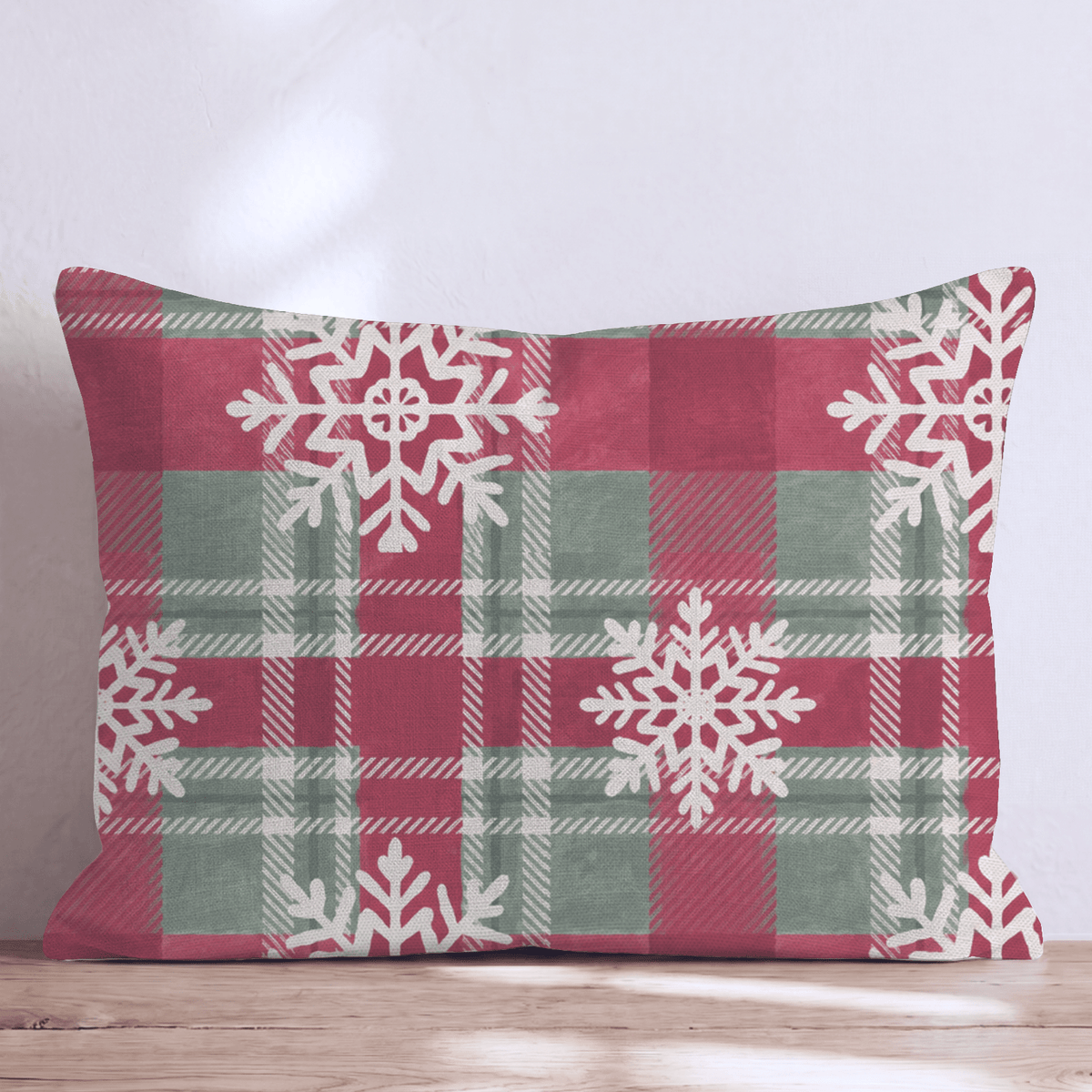 Winter Hearth Plaid Throw Pillow throw pillow - Hillcroft Home