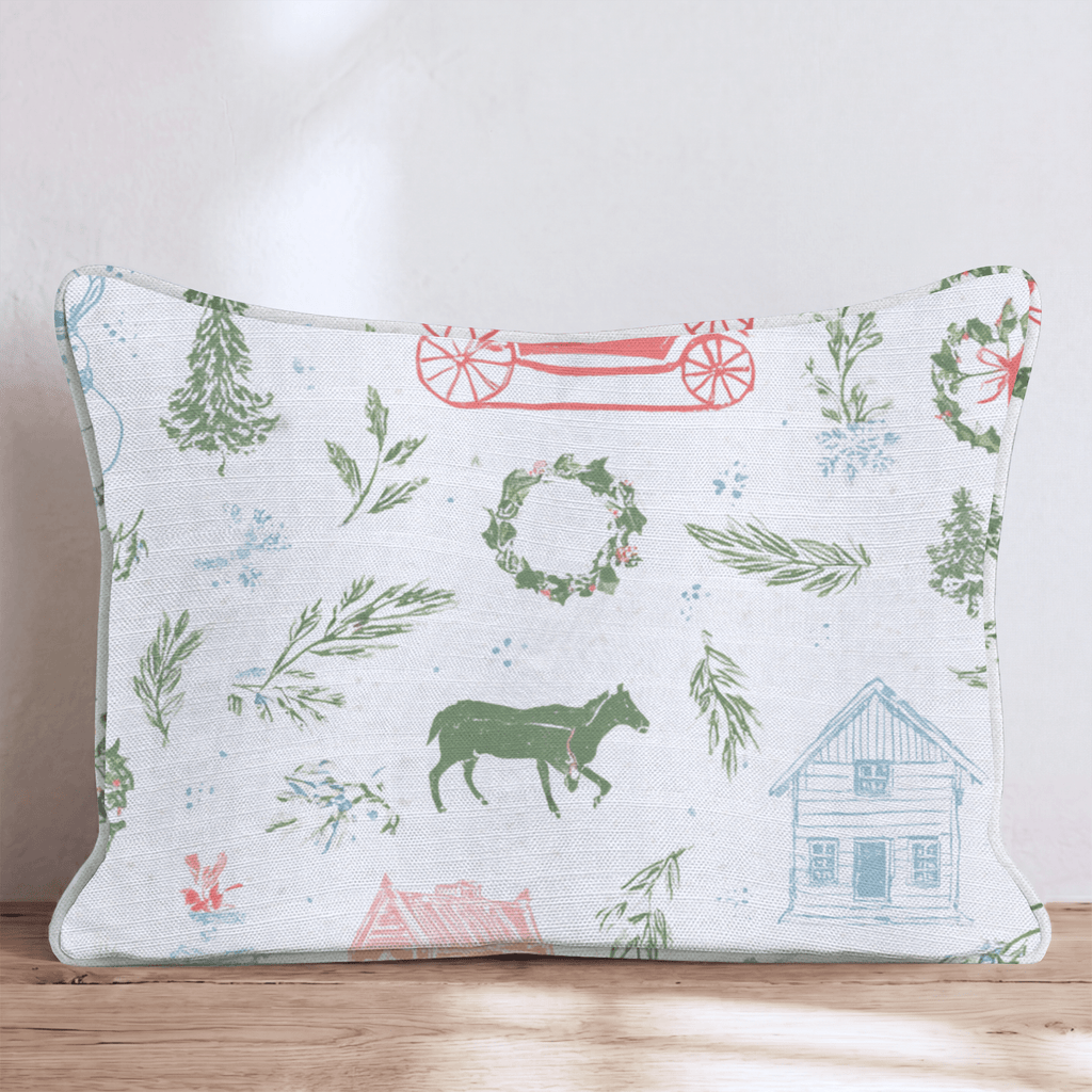 Winter Wondertile Throw Pillow - Hillcroft Home