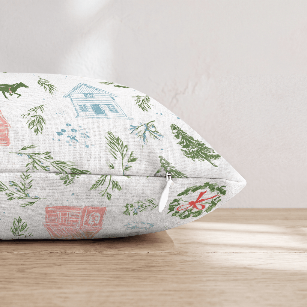 Winter Wondertile Throw Pillow - Hillcroft Home