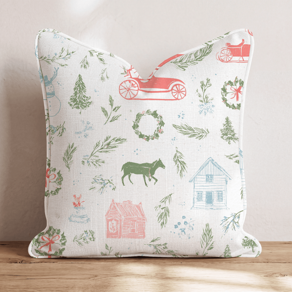 Winter Wondertile Throw Pillow - Hillcroft Home