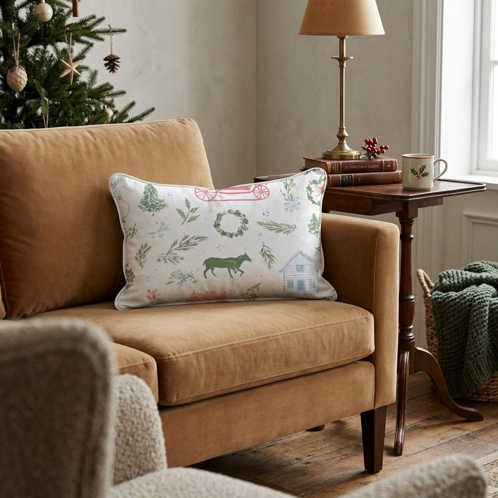 Winter Wondertile Throw Pillow - Hillcroft Home