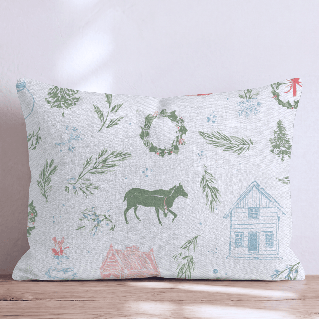 Winter Wondertile Throw Pillow - Hillcroft Home