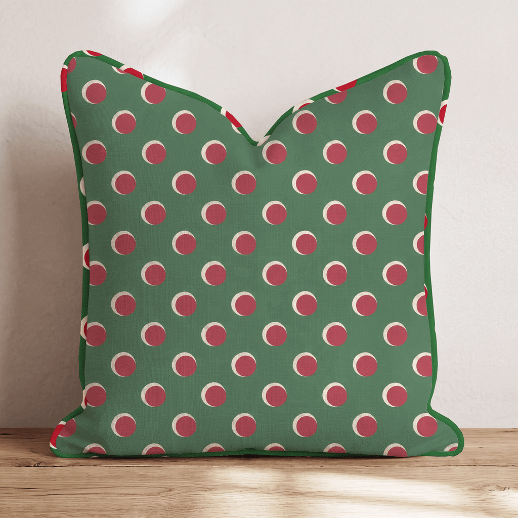 Winterberry Dots Throw Pillow throw pillow - Hillcroft Home