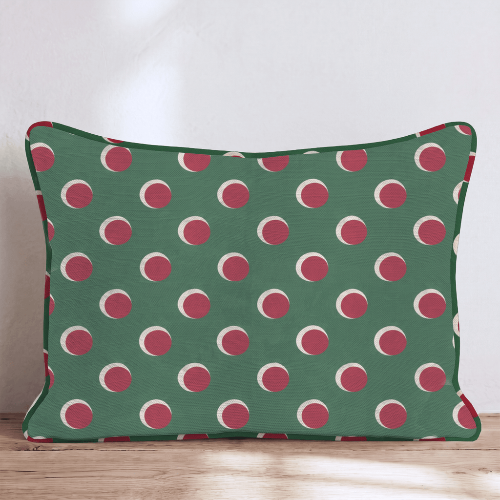 Winterberry Dots Throw Pillow throw pillow - Hillcroft Home