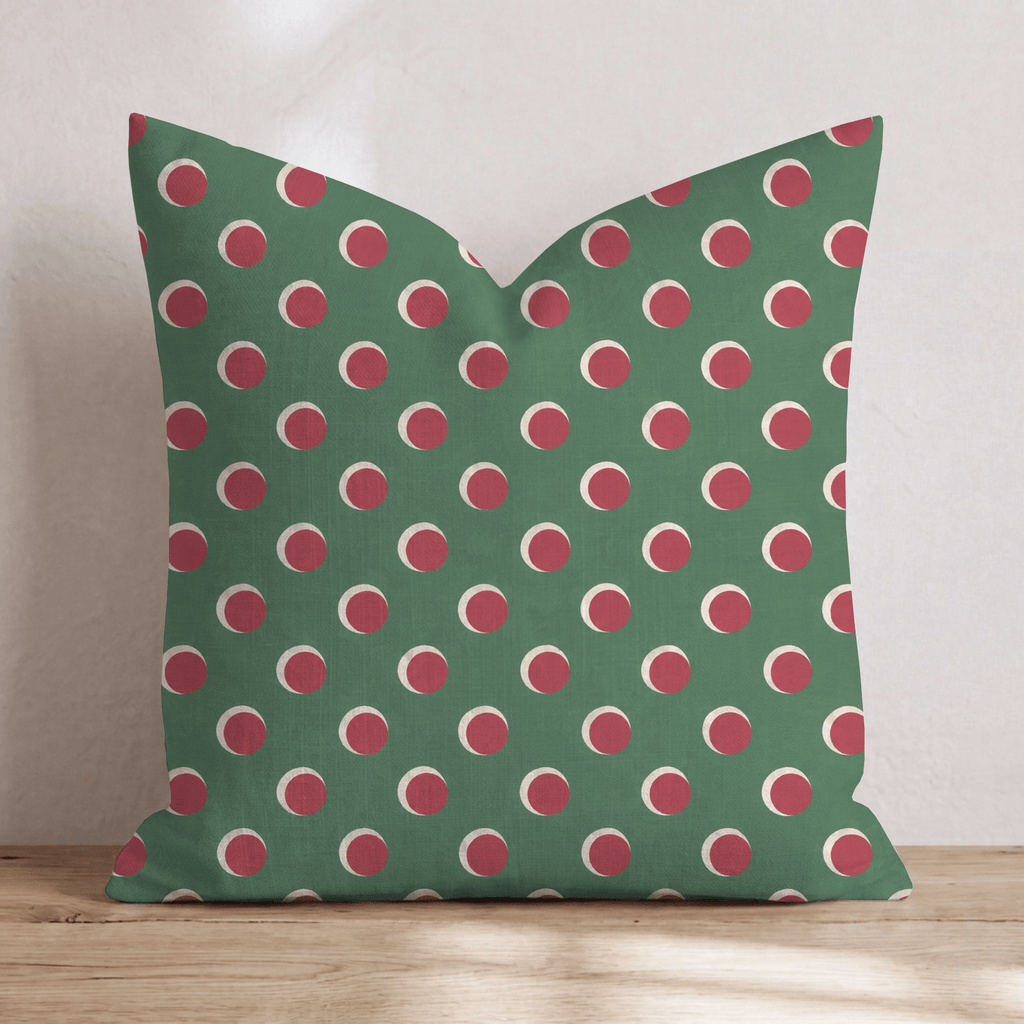 Winterberry Dots Throw Pillow throw pillow - Hillcroft Home
