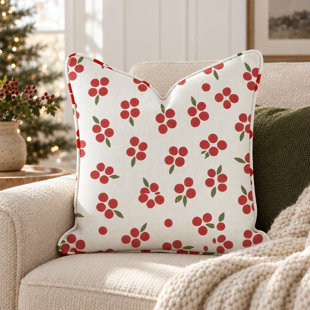 Winterberry Scatter Throw Pillow throw pillow - Hillcroft Home