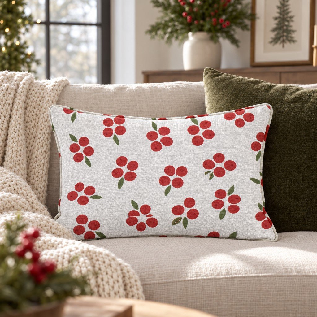 Winterberry Scatter Throw Pillow throw pillow - Hillcroft Home