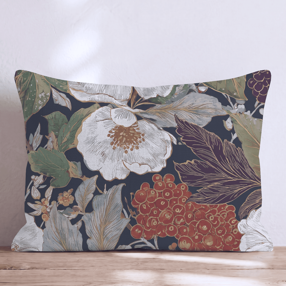 Winterberry Throw Pillow throw pillow - Hillcroft Home