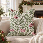 Winterberry Trellis Throw Pillow throw pillow - Hillcroft Home