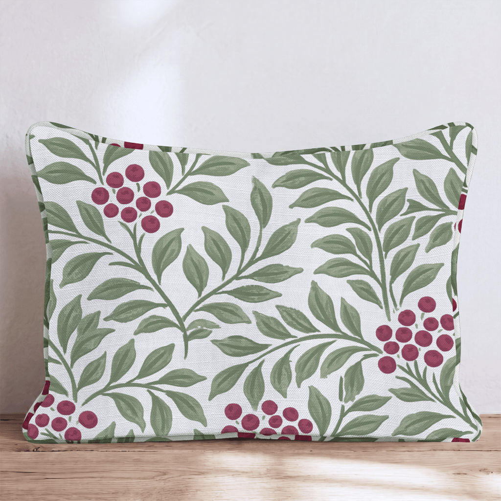 Winterberry Trellis Throw Pillow throw pillow - Hillcroft Home
