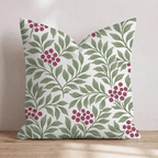 Winterberry Trellis Throw Pillow throw pillow - Hillcroft Home