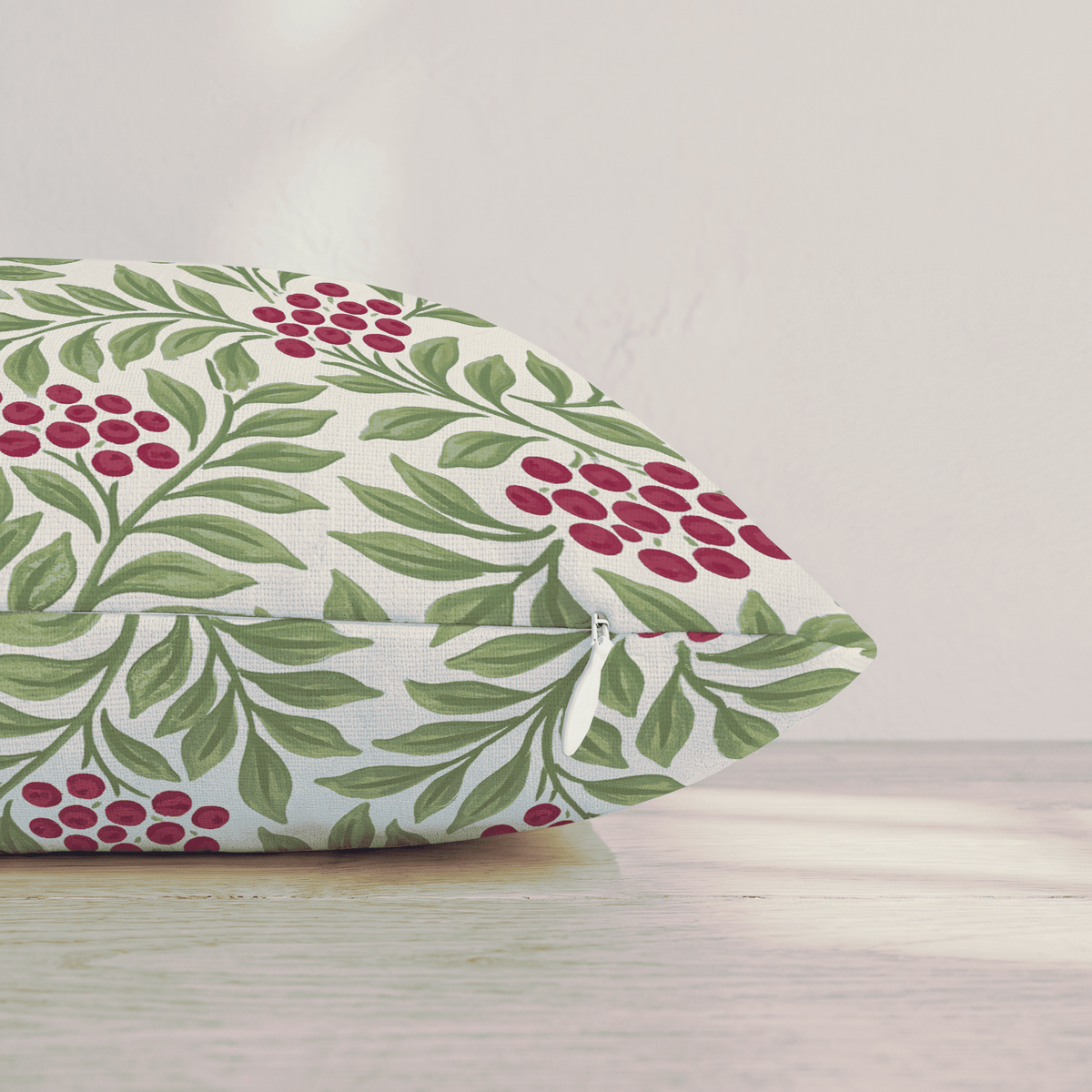 Winterberry Trellis Throw Pillow throw pillow - Hillcroft Home
