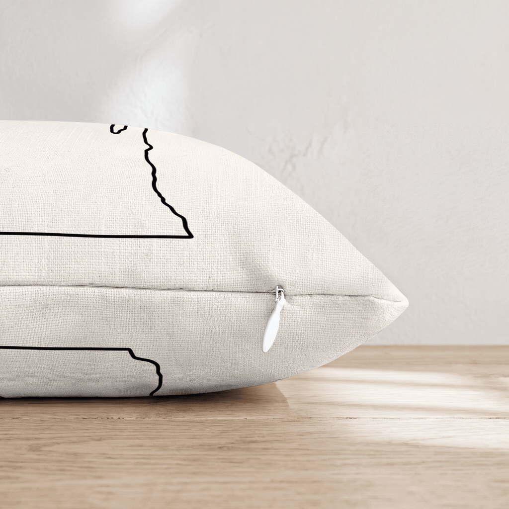 Wisconsin Home Throw Pillow - Hillcroft Home